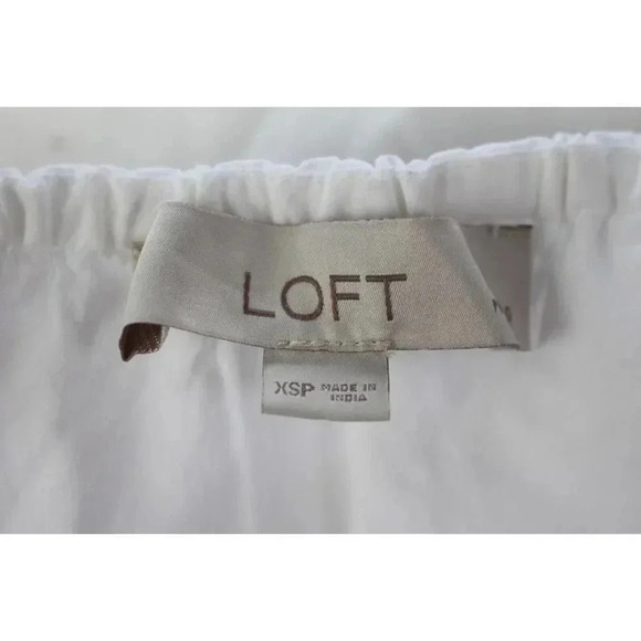 ladies white LOFT dress size XSP - Picture 7 of 10